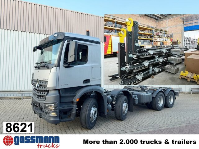 Mercedes-Benz Arocs 3253 L 8x4/4, MultimediaCockpit, Navi, - Камион со кука за подигање: слика 1 Mercedes-Benz Arocs 3253 L 8x4/4, MultimediaCockpit, Navi, - Камион со кука за подигање: слика 1