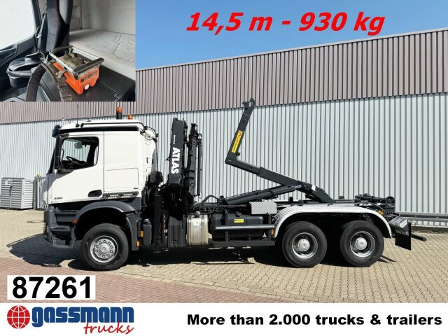 Mercedes-Benz Arocs 3351 AK 6x6, Retarder, Navi, Grounder, - Камион со кука за подигање, Камион со кран: слика 1 Mercedes-Benz Arocs 3351 AK 6x6, Retarder, Navi, Grounder, - Камион со кука за подигање, Камион со кран: слика 1