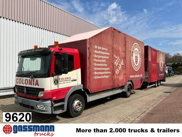 Mercedes-Benz Atego 1223 L 4x2, Kompl. Zug, Lift- & - Камион со церада: слика 1 Mercedes-Benz Atego 1223 L 4x2, Kompl. Zug, Lift- & - Камион со церада: слика 1