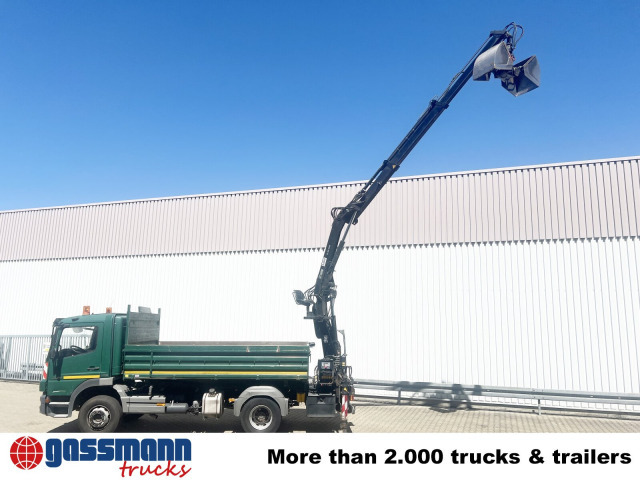 Кипер, Камион со кран Mercedes-Benz Atego 1624/27 4x2, Heckkran Hiab 099 BS-2 HiDuo,: слика 14