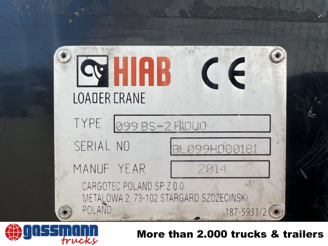 Кипер, Камион со кран Mercedes-Benz Atego 1624/27 4x2, Heckkran Hiab 099 BS-2 HiDuo,: слика 15