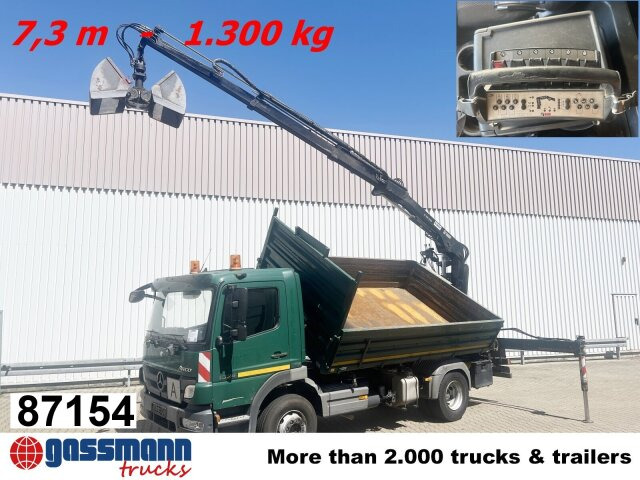 Mercedes-Benz Atego 1624/27 4x2, Heckkran Hiab 099 BS-2 HiDuo, - Кипер, Камион со кран: слика 1 Mercedes-Benz Atego 1624/27 4x2, Heckkran Hiab 099 BS-2 HiDuo, - Кипер, Камион со кран: слика 1