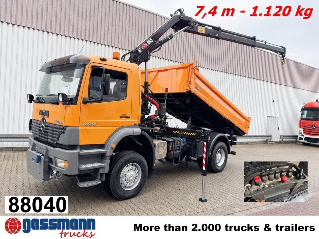 Mercedes-Benz Atego 1828 AK 4x4, Winterdienstausstattung, Kran - Кипер, Камион со кран: слика 1 Mercedes-Benz Atego 1828 AK 4x4, Winterdienstausstattung, Kran - Кипер, Камион со кран: слика 1