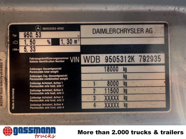 Mercedes-Benz Atego 1828 L 4x2, Rechtslenker, - Камион со кабинска шасија: слика 4 Mercedes-Benz Atego 1828 L 4x2, Rechtslenker, - Камион со кабинска шасија: слика 4