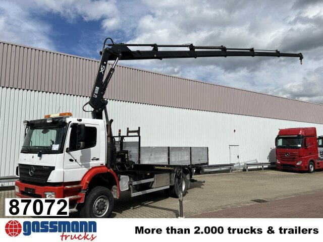 Mercedes-Benz Axor 1828 A 4x4 mit Kran Hiab XS 166 E-5 - Камион со платформа, Камион со кран: слика 1 Mercedes-Benz Axor 1828 A 4x4 mit Kran Hiab XS 166 E-5 - Камион со платформа, Камион со кран: слика 1