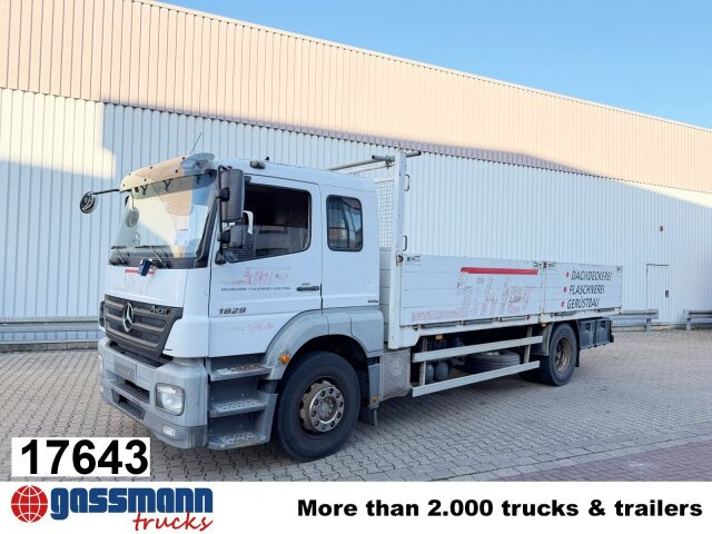 Mercedes-Benz Axor 1829 L 4x2, 6-Sitzer - Камион со платформа: слика 1 Mercedes-Benz Axor 1829 L 4x2, 6-Sitzer - Камион со платформа: слика 1