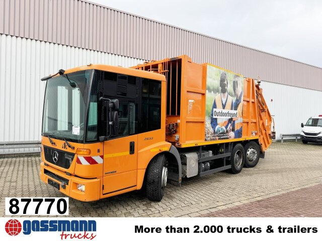 Mercedes-Benz Econic 2633 LL 6x2/4 NLA, EEV, Lenkachse, Haller - Камион за ѓубре: слика 1 Mercedes-Benz Econic 2633 LL 6x2/4 NLA, EEV, Lenkachse, Haller - Камион за ѓубре: слика 1