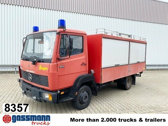 Mercedes-Benz LK 814 F 4x2, Ziegler RW1, 6-Zylinder Motor - Камион сандучар: слика 1 Mercedes-Benz LK 814 F 4x2, Ziegler RW1, 6-Zylinder Motor - Камион сандучар: слика 1