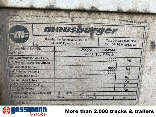 Meusburger MPA-2, Stapleraufnahme - Приколка платформа: слика 4 Meusburger MPA-2, Stapleraufnahme - Приколка платформа: слика 4