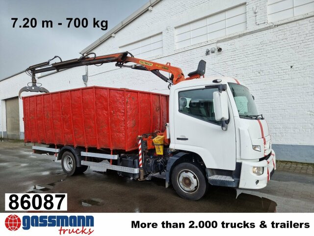 Renault D 180.75 4x2 mit Kran Palfinger PK6001 - Камион со платформа, Камион со кран: слика 1 Renault D 180.75 4x2 mit Kran Palfinger PK6001 - Камион со платформа, Камион со кран: слика 1