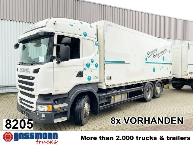 Scania R450 LB 6x2-4 Getränkekoffer, Retarder, - Камион сандучар: слика 1 Scania R450 LB 6x2-4 Getränkekoffer, Retarder, - Камион сандучар: слика 1