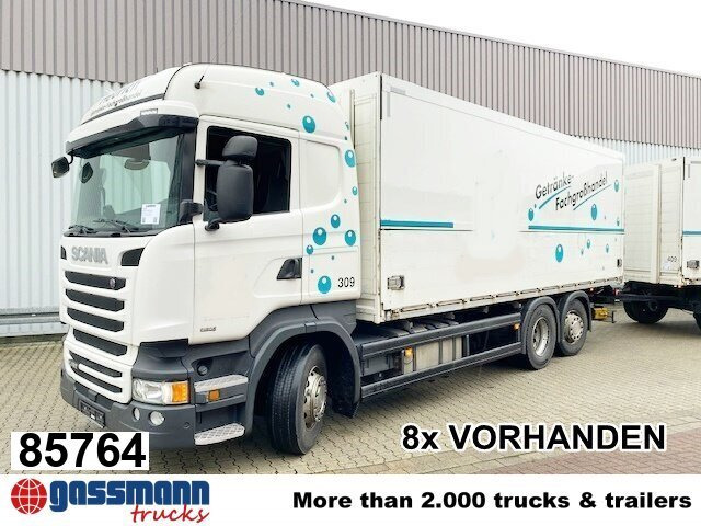 Scania R450 LB 6x2-4 Getränkekoffer, Retarder, - Камион сандучар: слика 1 Scania R450 LB 6x2-4 Getränkekoffer, Retarder, - Камион сандучар: слика 1
