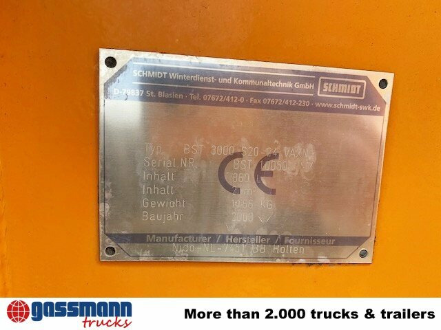 Schmidt BST 3000 S20-24 VAXN Salzstreuer - Распрскувач на песок/ Сол за Комунално/ Специјално возило: слика 4 Schmidt BST 3000 S20-24 VAXN Salzstreuer - Распрскувач на песок/ Сол за Комунално/ Специјално возило: слика 4