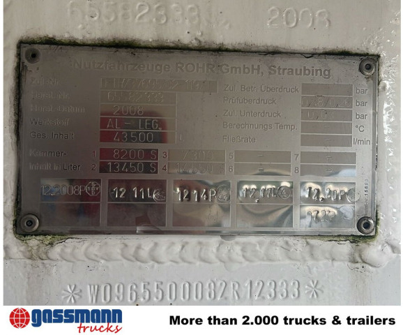 TAL-A-ZE 44,0, 43.500l, 4 Kammern, - Полуприколка цистерна: слика 3 TAL-A-ZE 44,0, 43.500l, 4 Kammern, - Полуприколка цистерна: слика 3