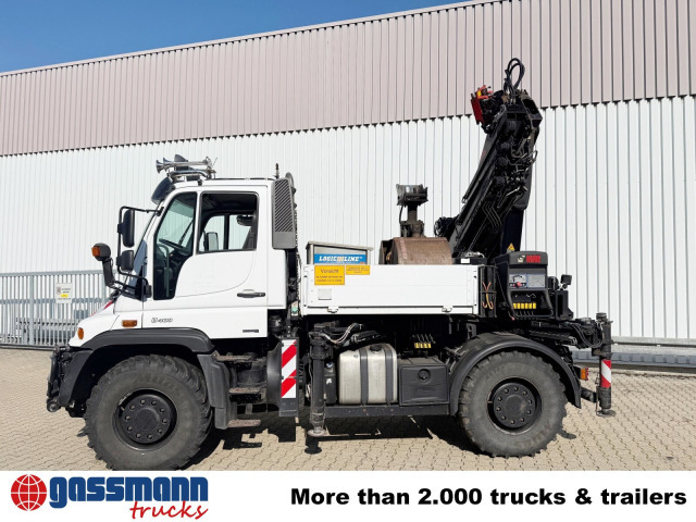 Unimog U400 4x4, Frontzapfwelle, Heckkran Hiab XS - Камион со платформа, Камион со кран: слика 4 Unimog U400 4x4, Frontzapfwelle, Heckkran Hiab XS - Камион со платформа, Камион со кран: слика 4