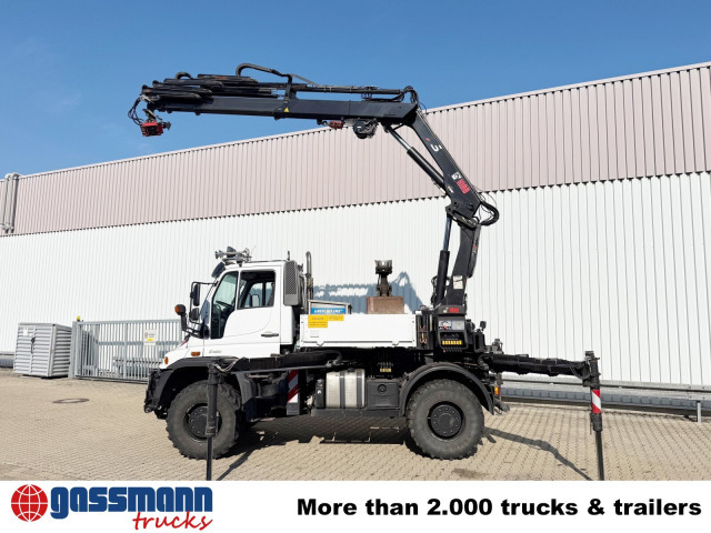 Unimog U400 4x4, Frontzapfwelle, Heckkran Hiab XS - Камион со платформа, Камион со кран: слика 5 Unimog U400 4x4, Frontzapfwelle, Heckkran Hiab XS - Камион со платформа, Камион со кран: слика 5