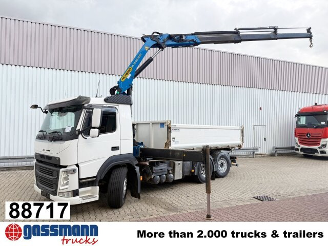 Volvo FM 460 6x2, Lenk-/Liftachse, Alu-Bordwände, - Кипер, Камион со кран: слика 1 Volvo FM 460 6x2, Lenk-/Liftachse, Alu-Bordwände, - Кипер, Камион со кран: слика 1