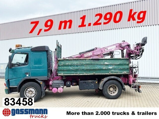 Volvo FM12-420 4x2 mit Heckkran Jonsered 1090, - Кипер, Камион со кран: слика 1 Volvo FM12-420 4x2 mit Heckkran Jonsered 1090, - Кипер, Камион со кран: слика 1