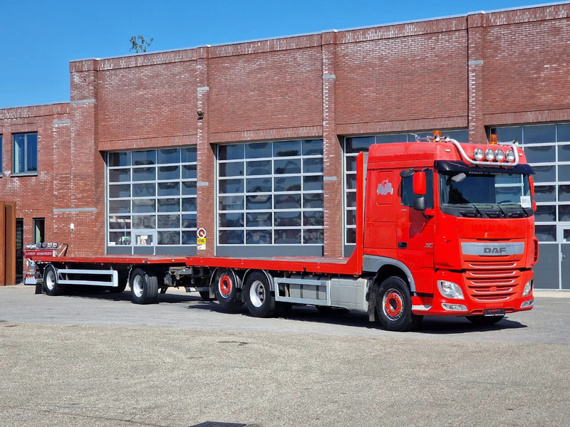 DAF XF 410 6x2 SpaceCab - Flatbed - Euro 6 + 2 axle trailer BPW - Камион со платформа: слика 1 DAF XF 410 6x2 SpaceCab - Flatbed - Euro 6 + 2 axle trailer BPW - Камион со платформа: слика 1