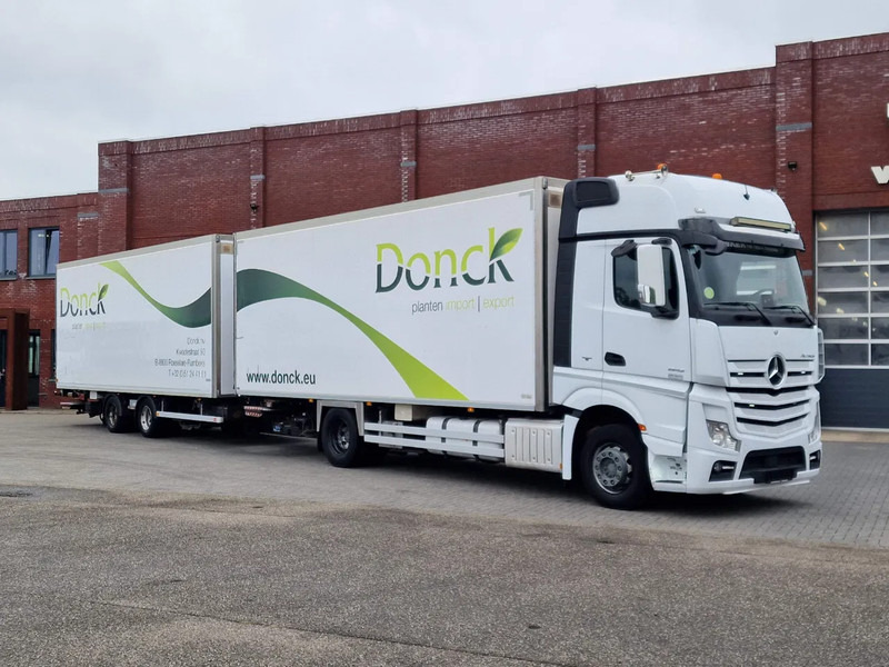 Mercedes-Benz Actros 1942 4x2 - Box with Loadlift - Full air + Pacton Trailer Loadlift - Heating system - Камион сандучар: слика 1 Mercedes-Benz Actros 1942 4x2 - Box with Loadlift - Full air + Pacton Trailer Loadlift - Heating system - Камион сандучар: слика 1