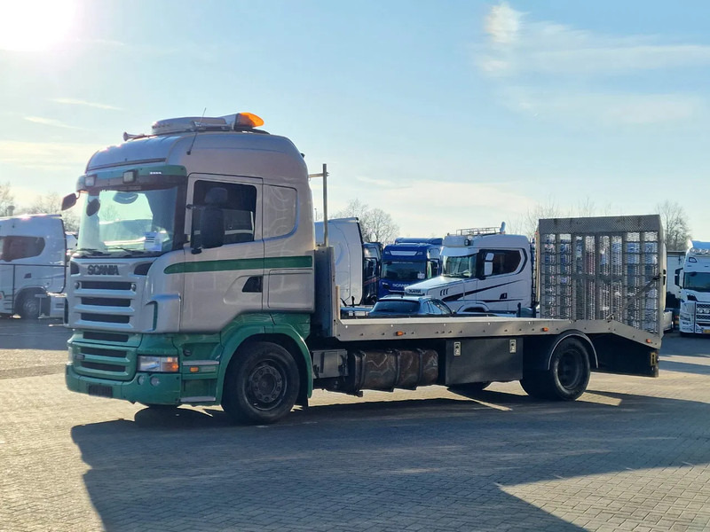 Scania R380 4x2 - Car transport / Flatbed - Ramp - Full air - Night clima - Автотранспортен камион: слика 4 Scania R380 4x2 - Car transport / Flatbed - Ramp - Full air - Night clima - Автотранспортен камион: слика 4