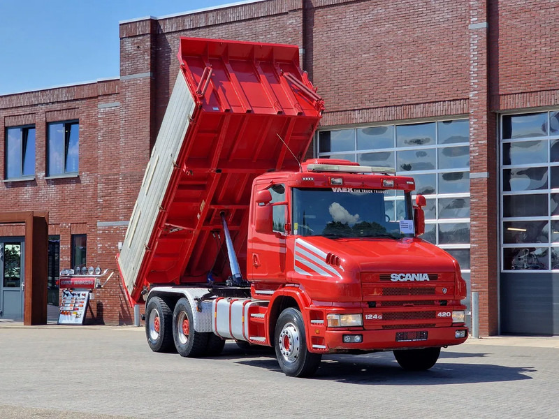 Scania T124-420 6x4 - Tipper - Retarder - Full steel - HUB Reduction - Manual gearbox - Кипер: слика 1 Scania T124-420 6x4 - Tipper - Retarder - Full steel - HUB Reduction - Manual gearbox - Кипер: слика 1