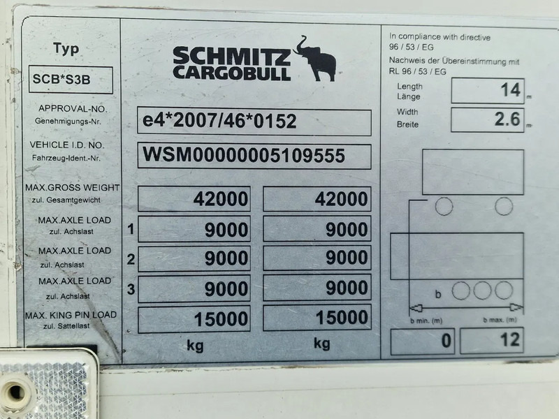 Изотермална полуприколка Schmitz Cargobull SCB*S3B Thermoking SLX400e Frigo - Zepro loadlift - Pallet box - APK/TUV: 27-12-2025: слика 14
