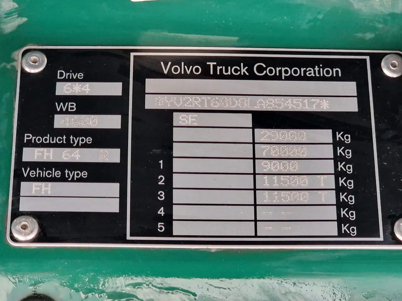 Камион за дрва, Камион со кран Volvo FH 13.540 6x4 - HIAB / Loglift F125Z 80 Crane - Krane - Grua year 2019: слика 17