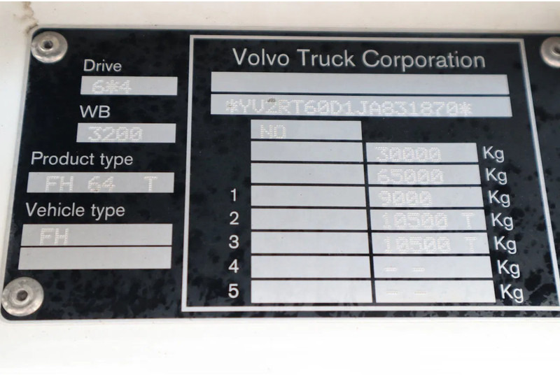 Лизинг на Volvo FH 13.540 6X4 | TANDEM LIFT | RETARDER | BIG AXLES | HYDR. | EURO 6 Volvo FH 13.540 6X4 | TANDEM LIFT | RETARDER | BIG AXLES | HYDR. | EURO 6: слика 20