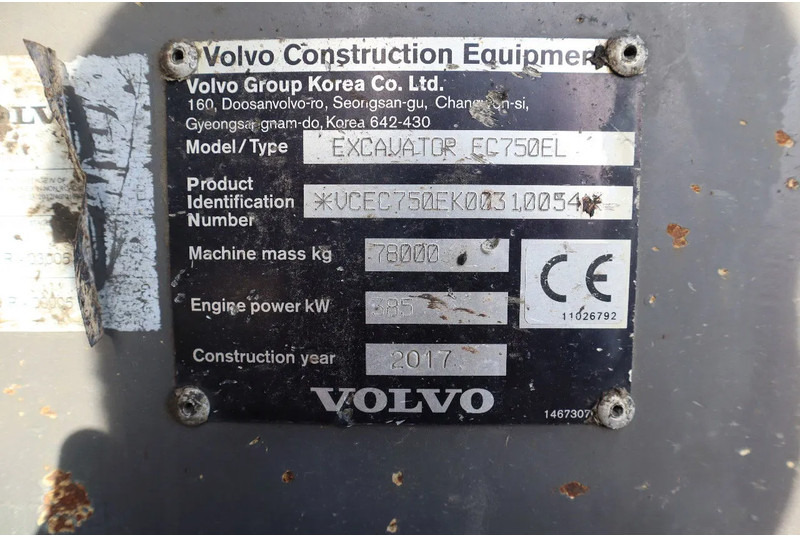 Багер гасеничар Volvo EC 750 EL | BUCKET | HYDRAULIC QUICK COUPLER: слика 20