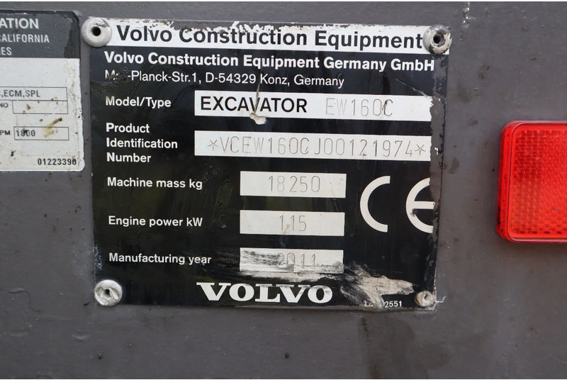 Справувач со отпад/ Индустрија Volvo EW160 C | QUICK COUPLER | ELEVATING CABIN | UMSCHLAG: слика 20
