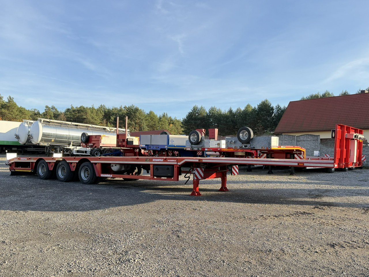 Faymonville Niskopodłogowa Telemega Rozciągana 7m 3-Osiowa Oś skrętna - Полуприколка за низок утовар: слика 2 Faymonville Niskopodłogowa Telemega Rozciągana 7m 3-Osiowa Oś skrętna - Полуприколка за низок утовар: слика 2