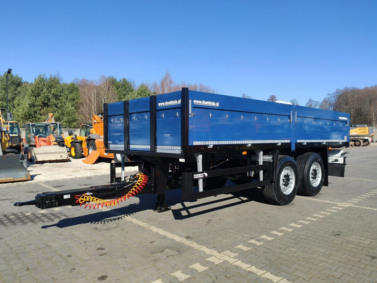 Schmitz Cargobull Ciężarowa 2-osiowa na poduszkach Tandem Stan Unikat !!! - Приколка платформа: слика 2 Schmitz Cargobull Ciężarowa 2-osiowa na poduszkach Tandem Stan Unikat !!! - Приколка платформа: слика 2