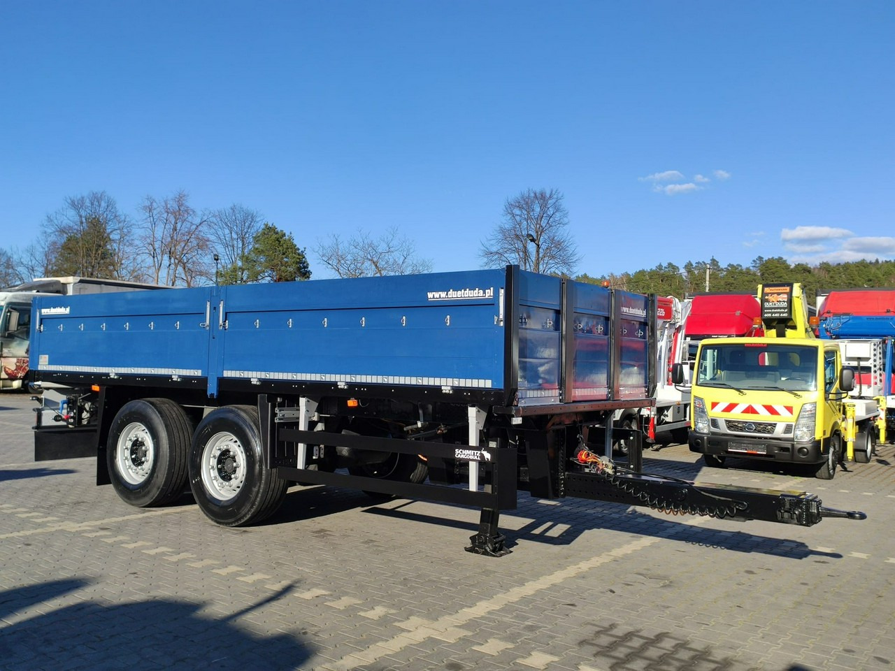 Schmitz Cargobull Ciężarowa 2-osiowa na poduszkach Tandem Stan Unikat !!! - Приколка платформа: слика 5 Schmitz Cargobull Ciężarowa 2-osiowa na poduszkach Tandem Stan Unikat !!! - Приколка платформа: слика 5