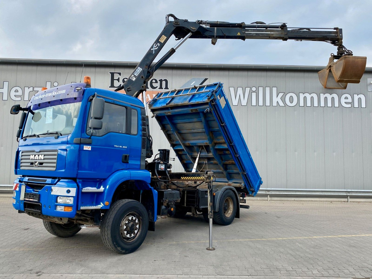 MAN TGA 18.360 4x4H BL Hiab Kran*Dautel Kipper*Klima - Кипер, Камион со кран: слика 1 MAN TGA 18.360 4x4H BL Hiab Kran*Dautel Kipper*Klima - Кипер, Камион со кран: слика 1