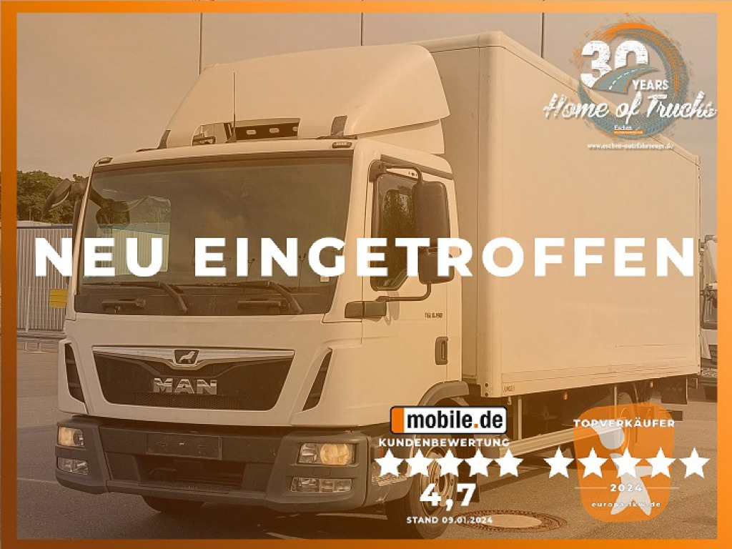 MAN TGL 8.190 Koffer/Seitentür/LBW - Камион сандучар: слика 1 MAN TGL 8.190 Koffer/Seitentür/LBW - Камион сандучар: слика 1