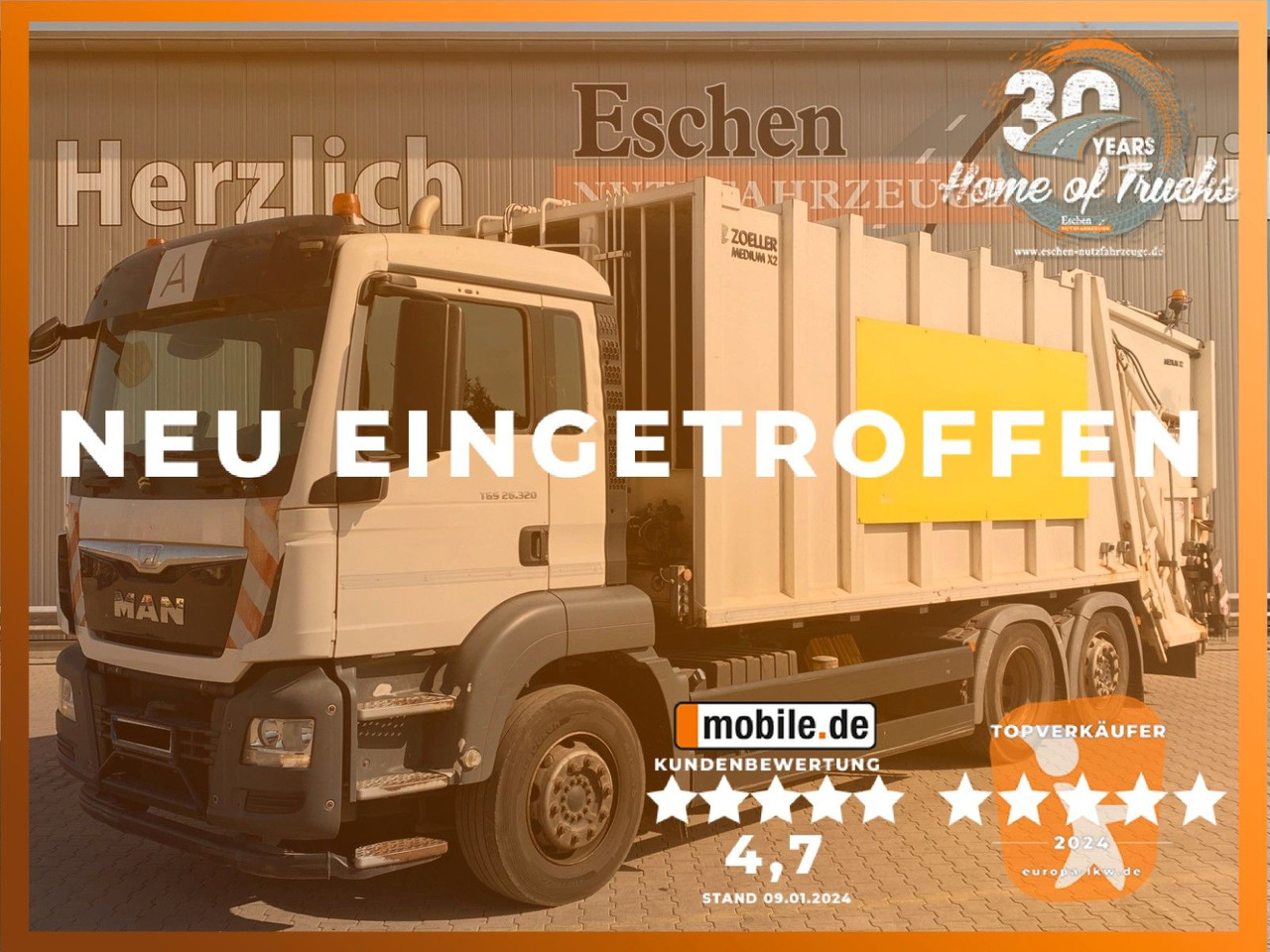 MAN TGS 26.320 6x2-4 | Zöller Medium X2EC24*3x Sitze - Камион за ѓубре: слика 1 MAN TGS 26.320 6x2-4 | Zöller Medium X2EC24*3x Sitze - Камион за ѓубре: слика 1