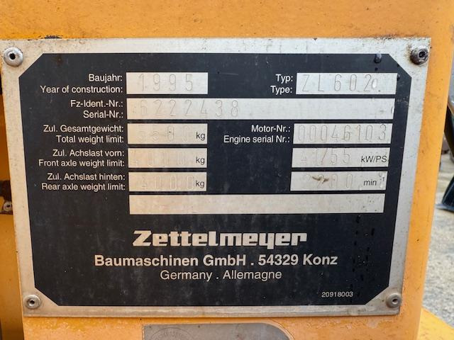 Zettelmeyer ZL 602 - Натоварувач на тркала: слика 5 Zettelmeyer ZL 602 - Натоварувач на тркала: слика 5