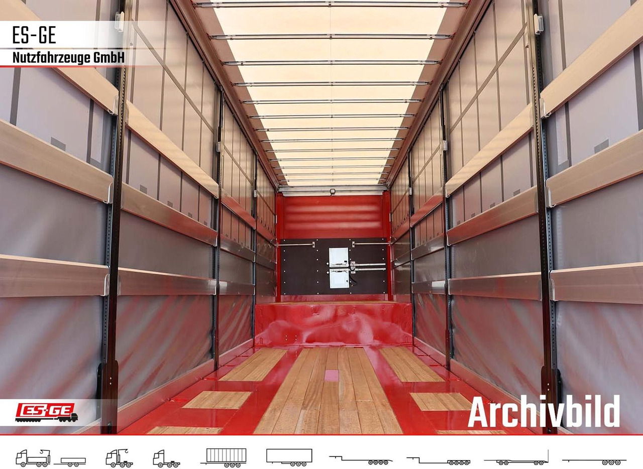 ES-GE 4-Achs-Satteltieflader mit Curtainsider-Aufbau - Полуприколка за низок утовар: слика 4 ES-GE 4-Achs-Satteltieflader mit Curtainsider-Aufbau - Полуприколка за низок утовар: слика 4