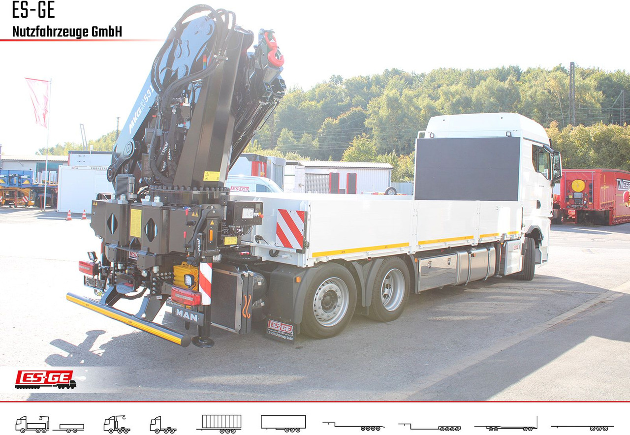 MAN TGX 26.480 6x2-4 LL, MKG-Ladekran HLK531 a5 - Камион со платформа, Камион со кран: слика 4 MAN TGX 26.480 6x2-4 LL, MKG-Ladekran HLK531 a5 - Камион со платформа, Камион со кран: слика 4