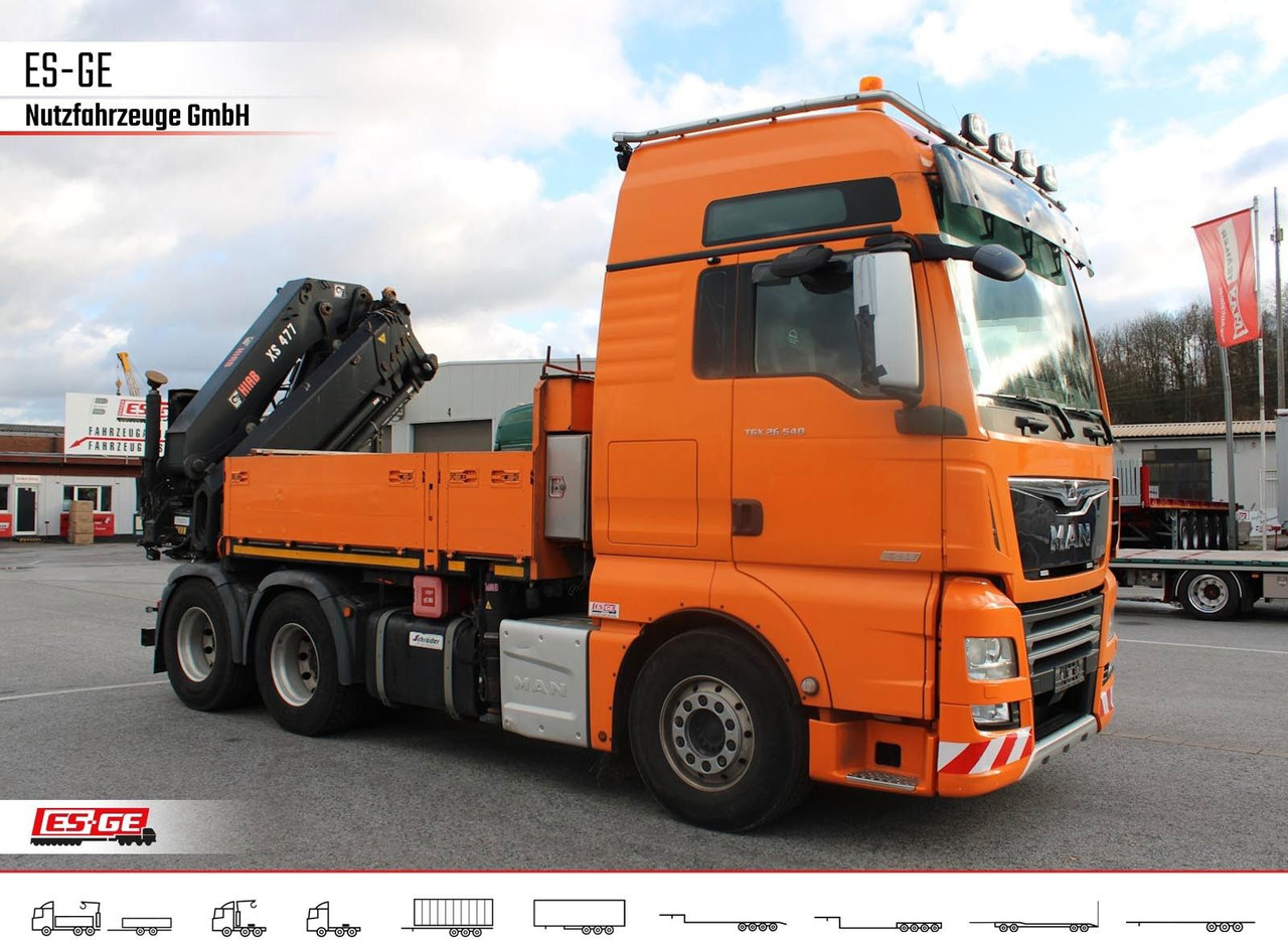 MAN TGX 26.540 + HIABV-Ladekran 477E-4 HIPRO MAN TGX 26.540 + HIABV-Ladekran 477E-4 HIPRO - Камион со платформа, Камион со кран: слика 3 MAN TGX 26.540 + HIABV-Ladekran 477E-4 HIPRO MAN TGX 26.540 + HIABV-Ladekran 477E-4 HIPRO - Камион со платформа, Камион со кран: слика 3
