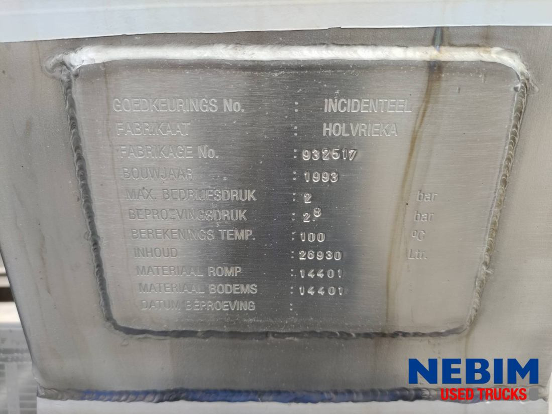 Burg Bpdo 12-27 Z - 26930Ltr - Полуприколка цистерна: слика 3 Burg Bpdo 12-27 Z - 26930Ltr - Полуприколка цистерна: слика 3