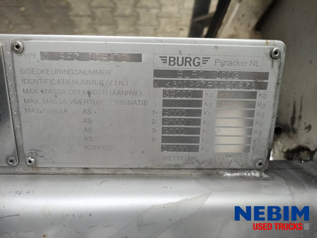 Burg Bpdo 12-27 Z - 26930Ltr - Полуприколка цистерна: слика 4 Burg Bpdo 12-27 Z - 26930Ltr - Полуприколка цистерна: слика 4