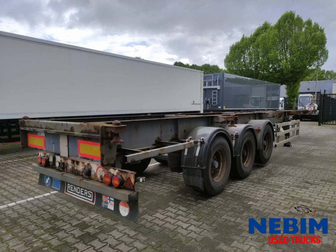 Renders Containerchassis ROC 12.27 CC - 1x40" 1x30" 2x20" - Транспортер на контејнер/ Полуприколка со променливо тело: слика 2 Renders Containerchassis ROC 12.27 CC - 1x40" 1x30" 2x20" - Транспортер на контејнер/ Полуприколка со променливо тело: слика 2