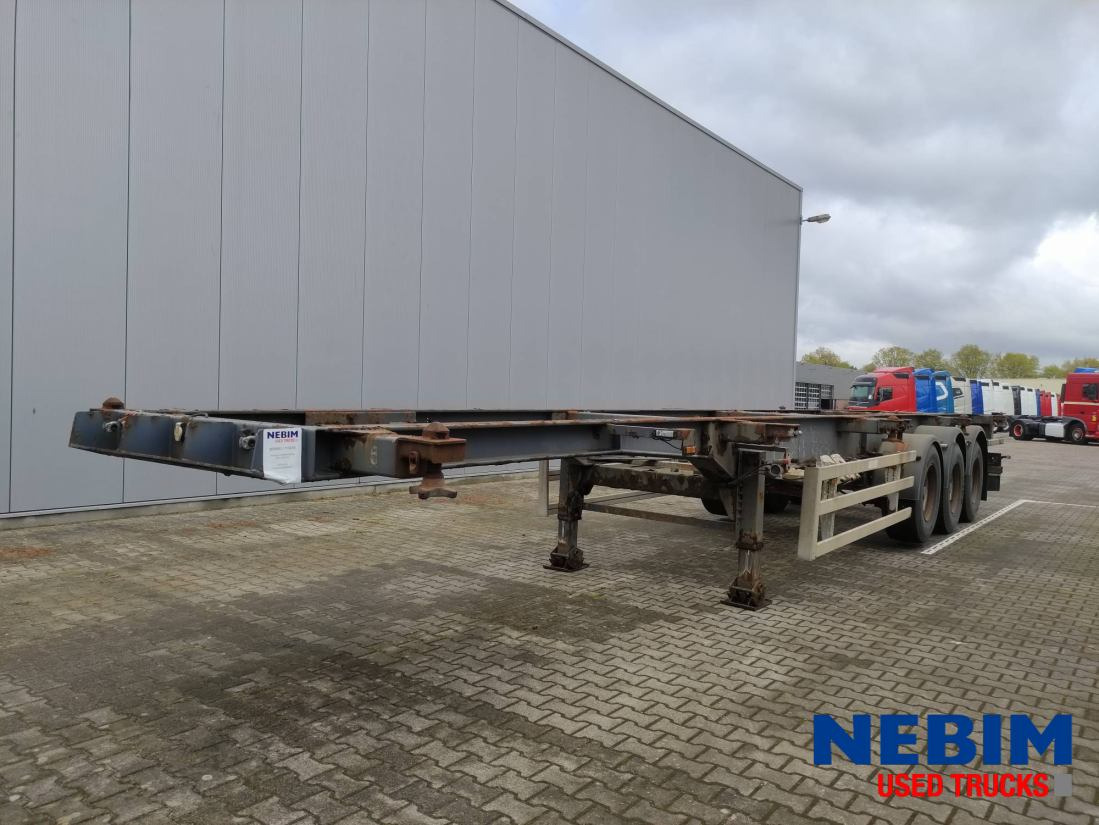 Renders Containerchassis ROC 12.27 CC - 1x40" 1x30" 2x20" - Транспортер на контејнер/ Полуприколка со променливо тело: слика 1 Renders Containerchassis ROC 12.27 CC - 1x40" 1x30" 2x20" - Транспортер на контејнер/ Полуприколка со променливо тело: слика 1