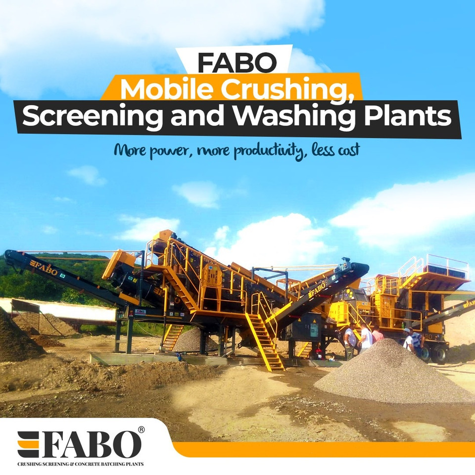 Нов Мобилна дробилка FABO Mobile crusher: слика 13