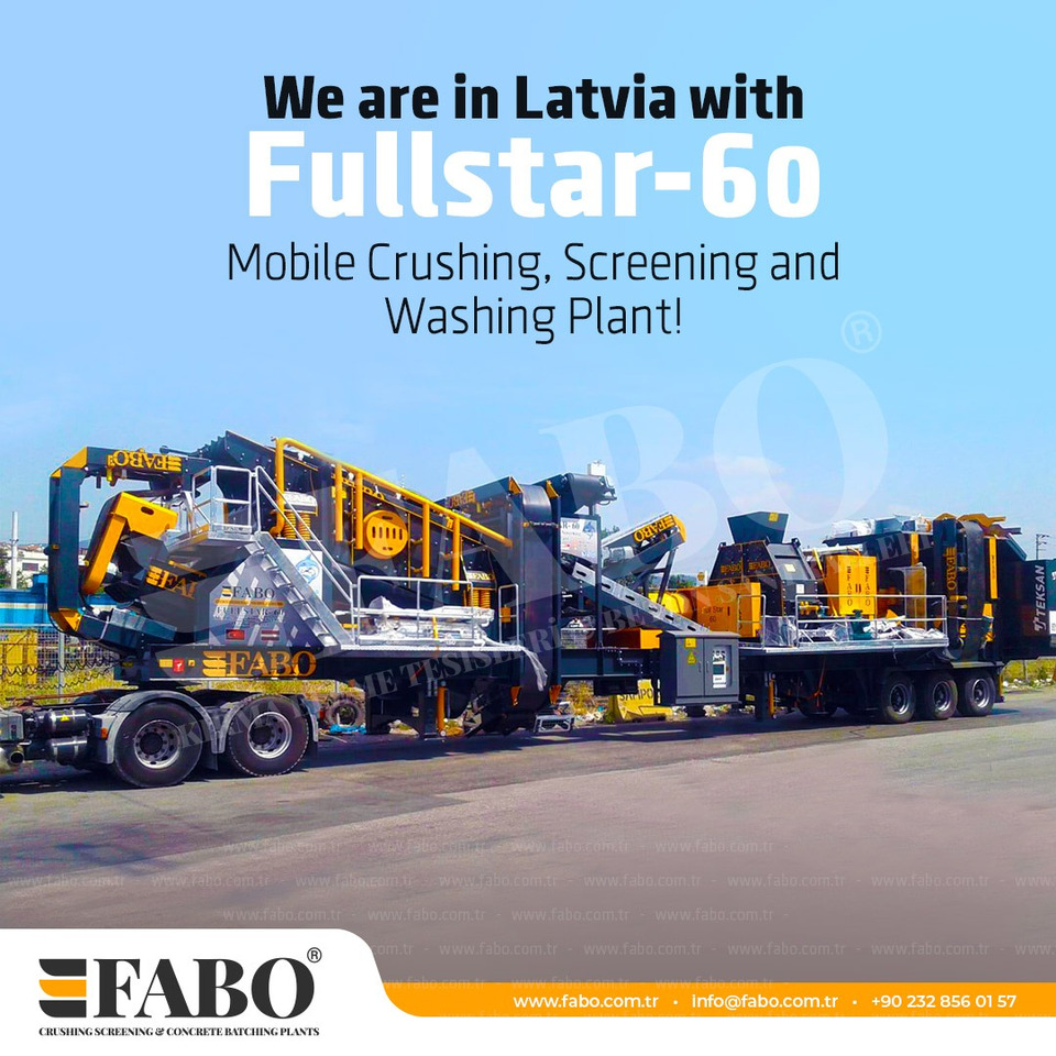 Нов Мобилна дробилка FABO Mobile crusher: слика 14