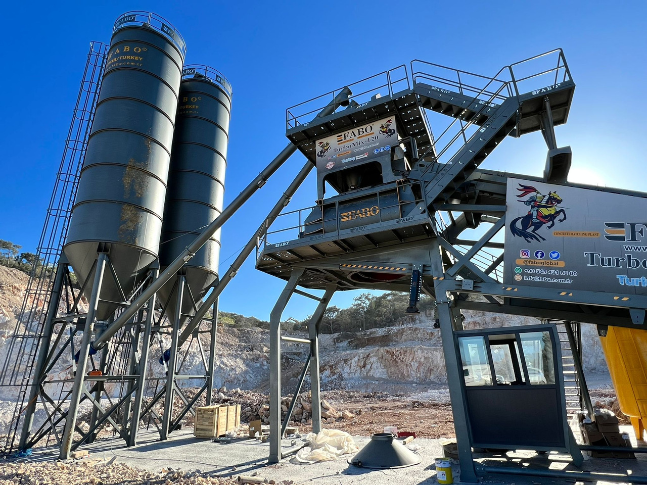 FABO mobile concrete batching plant - Бетонска база: слика 2 FABO mobile concrete batching plant - Бетонска база: слика 2