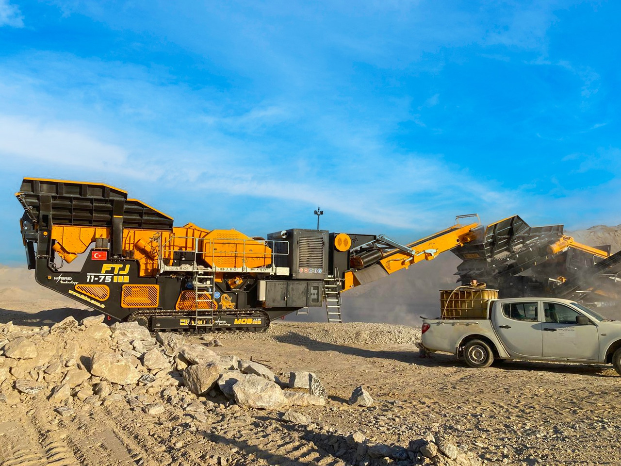 FABO mobile jaw crusher - Дробилката за вилица: слика 3 FABO mobile jaw crusher - Дробилката за вилица: слика 3