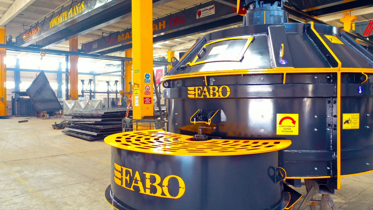 FABO twin shaft mixer - Мешалка за бетон: слика 1 FABO twin shaft mixer - Мешалка за бетон: слика 1